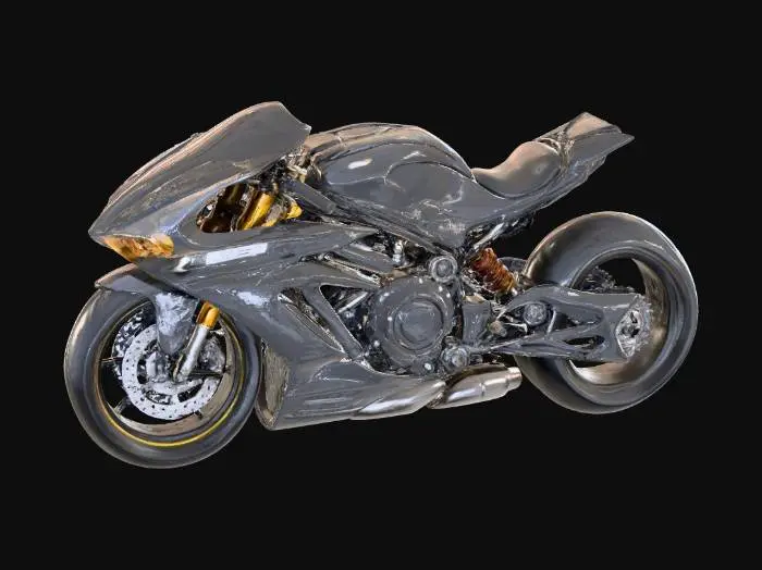 3D model for Futuristic Motorcycle Design