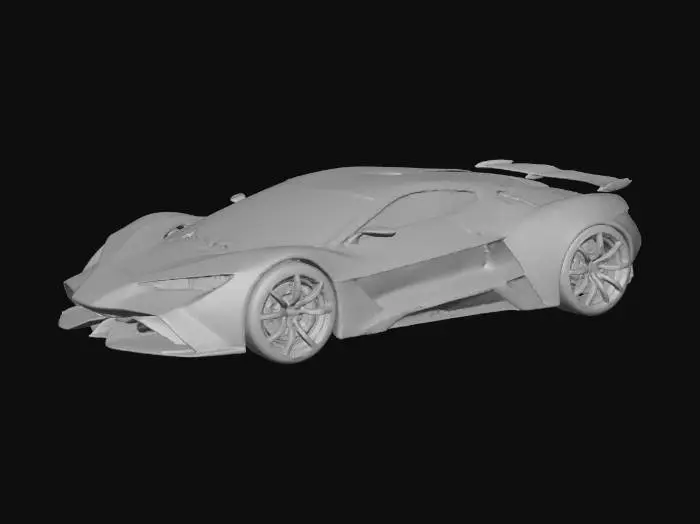 3D model for Yellow Thunderbolt