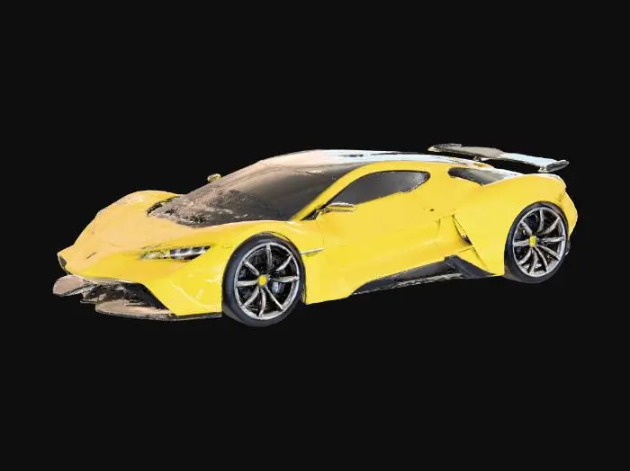 3D model for Yellow Thunderbolt