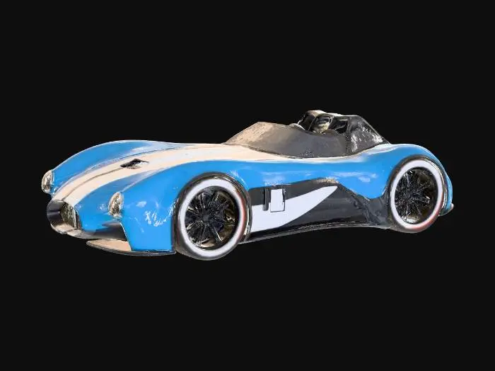 3D model for Blue Roadster