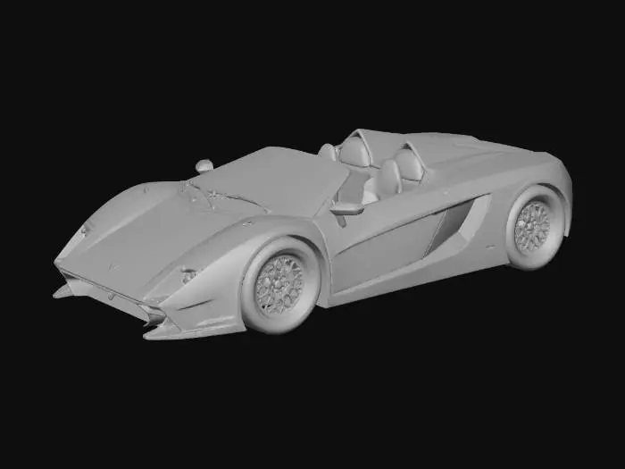3D model for White Supercar Elegance