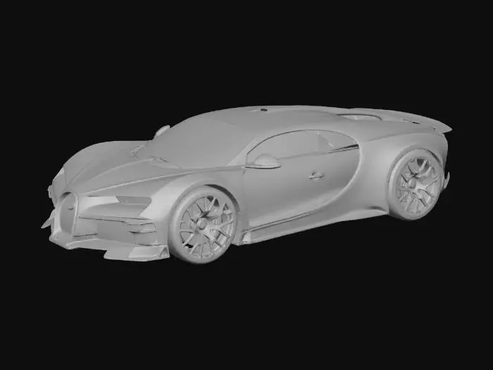 3D model for Blue Bugatti Chiron