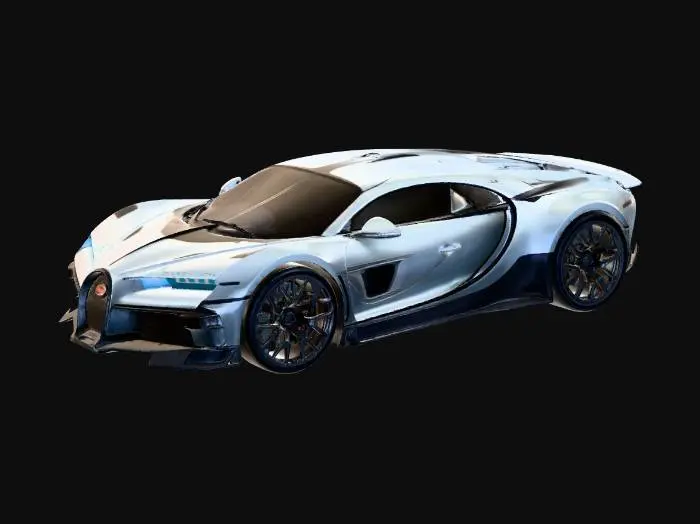 3D model for Blue Bugatti Chiron
