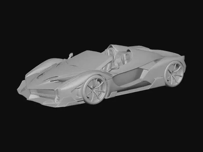 3D model for White Lightning Racer