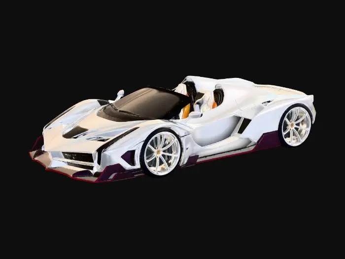 3D model for White Lightning Racer