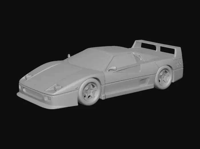 3D model for Crimson Ferrari F40