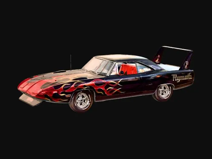 3D model for Flaming Plymouth SuperBird
