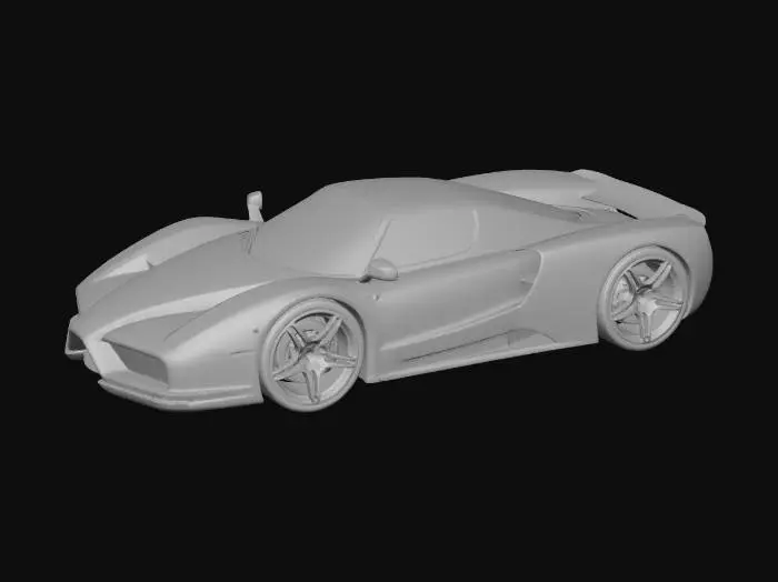 3D model for Crimson Ferrari Hypercar