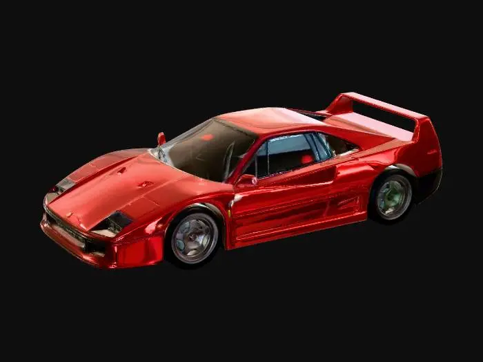 3D model for Ferrari Scarlet