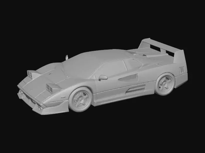3D model for White Lamborghini Diablo
