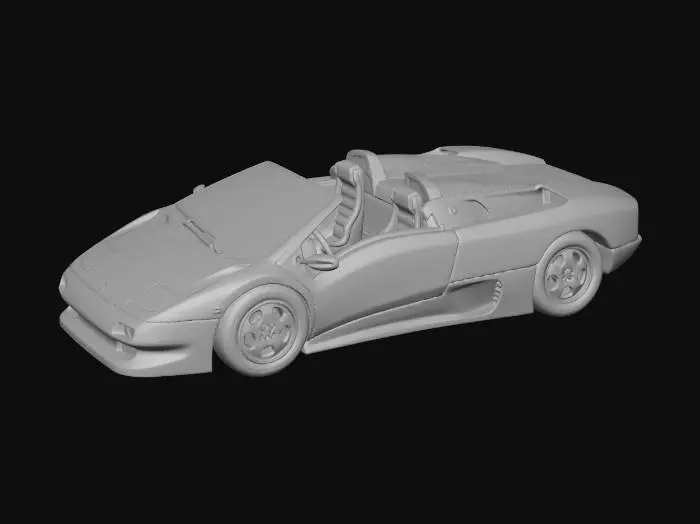 3D model for Silver Lamborghini Koenig