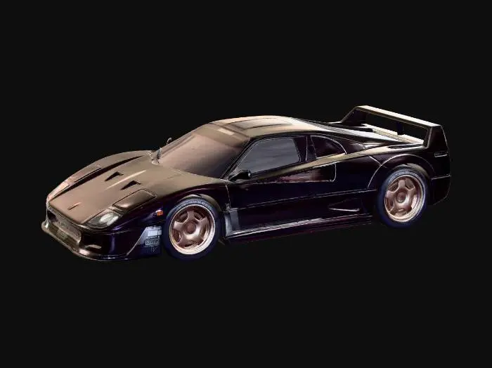 3D model for Black Ferrari Countach