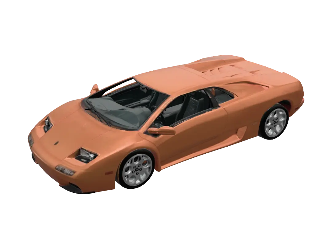 Lamborghini Diablo VT 6.0 3D model, vytvořený pomocí AI