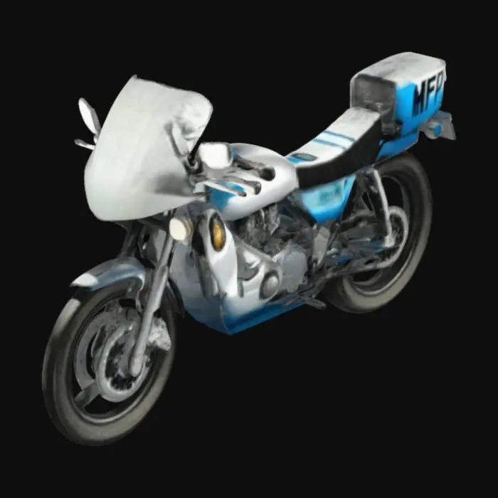 3D model for Classic Police Motorcycle