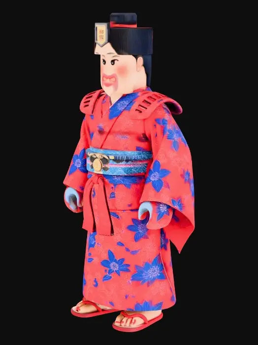 3D model for Make a Roblox avatar of a traditional Japanese Emperor