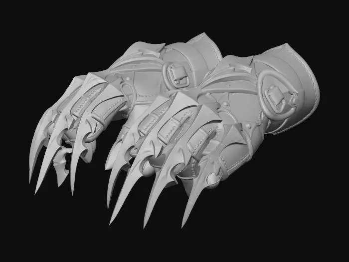 3D model for Razorclaw Gauntlets