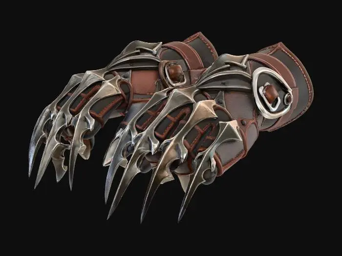 3D model for Razorclaw Gauntlets