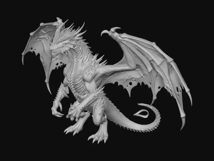 3D model for Zhaaroth The Devouring Wyrm