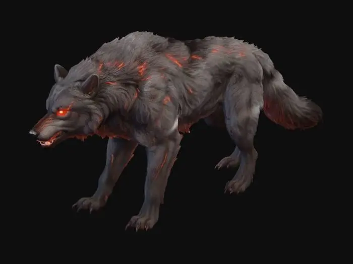 3D model for Ashfang Dire Wolf