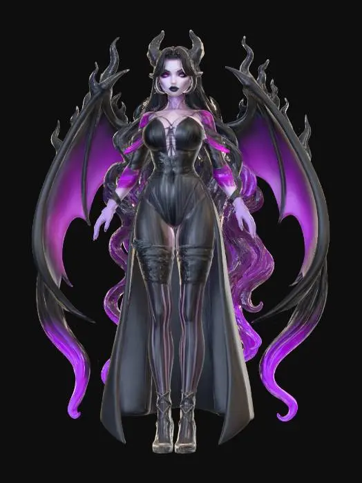 3D model for Azhra, The Soul-Reaper’s Voice