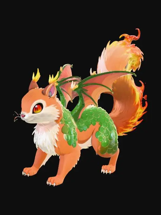 3D model for Flaretail