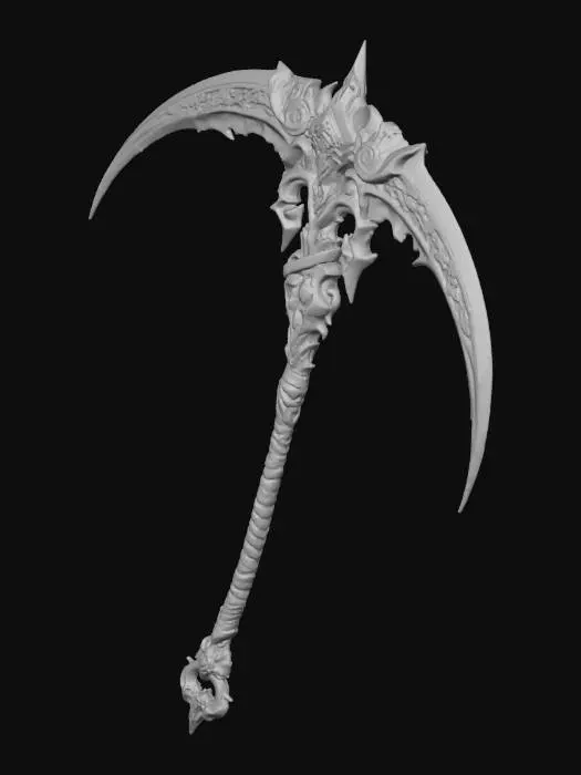 3D model for Rune-Edged Warscythe The Scythe of Inscription