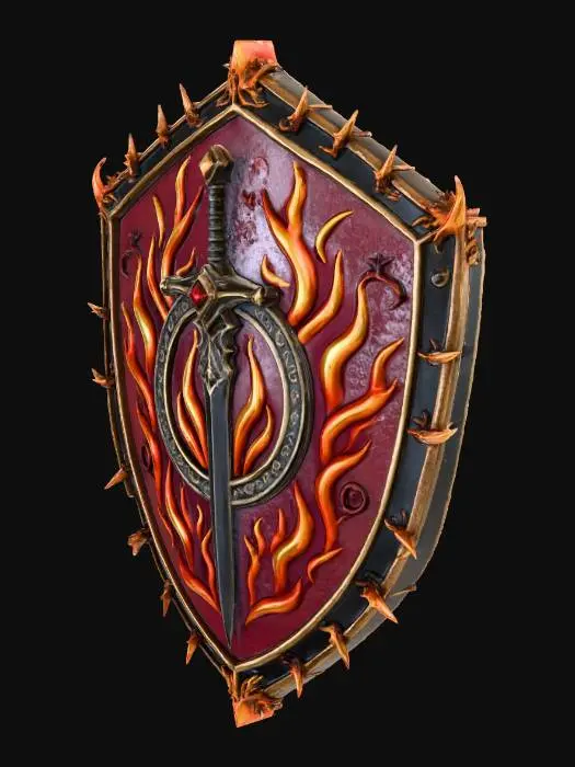 3D model for Blazing Justice Shield