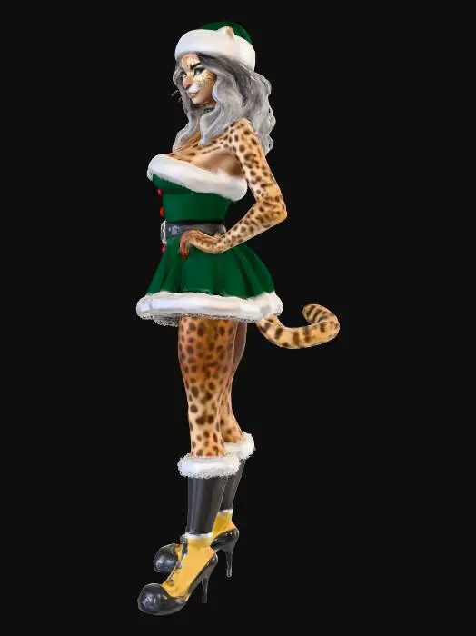 3D model for Leopard Christmas Magic, #Christmas2025#