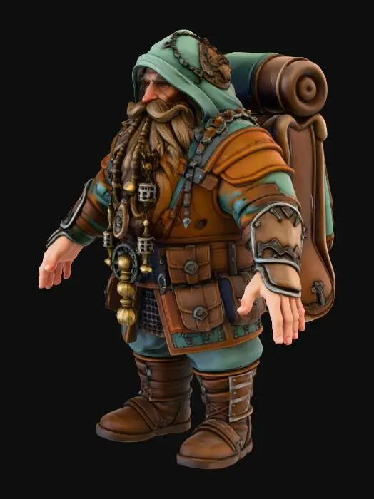 3D model for Highforge Dwarf 3
