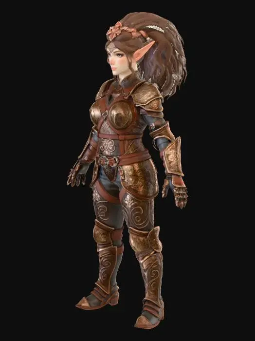 3D model for Hearthborn Halfling 3