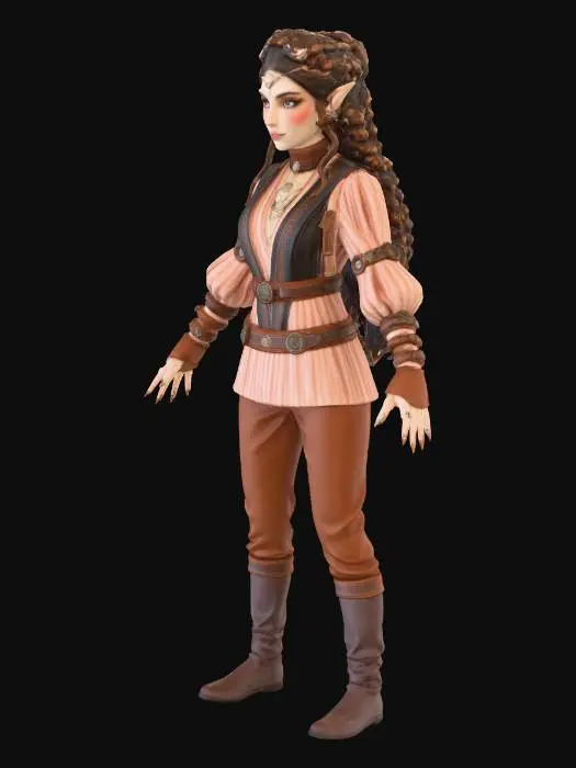 3D model for Hearthborn Halfling 7