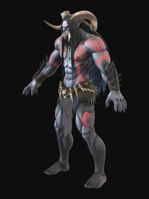 3D model for Silentveil Troll 1