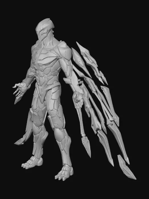 3D model for Luminfract Warden