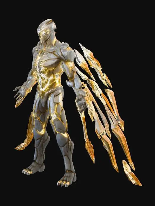 3D model for Luminfract Warden