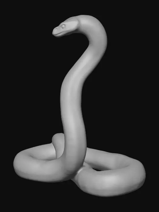 3D model for Haloed Cliff Serpent