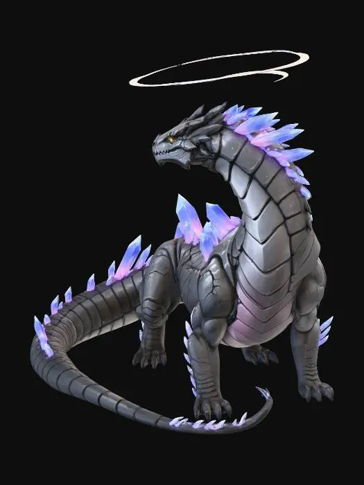 3D model for Haloed Cliff Basilisk