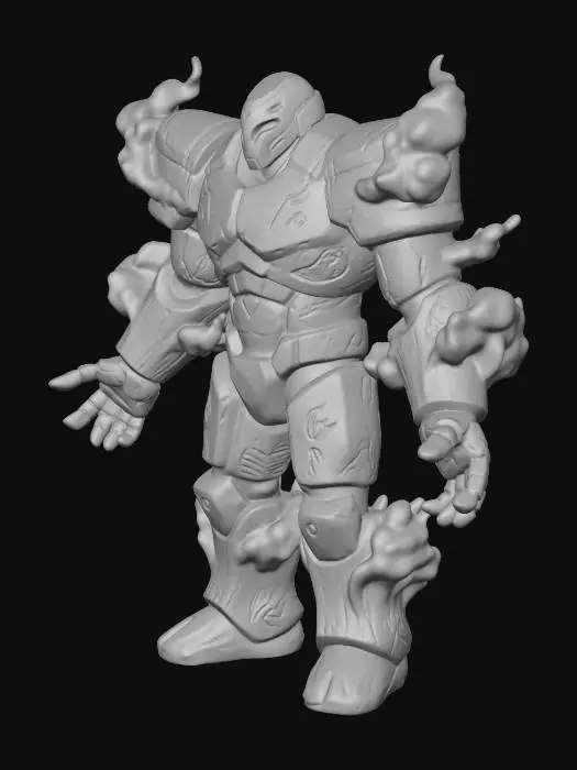 3D model for Veilward Golem