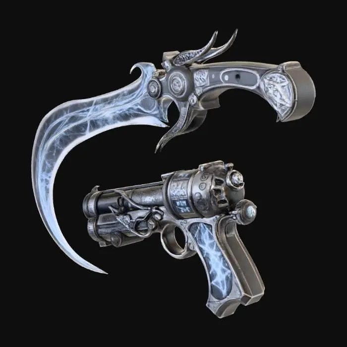 3D model for Etherium Fang Flux Pistol