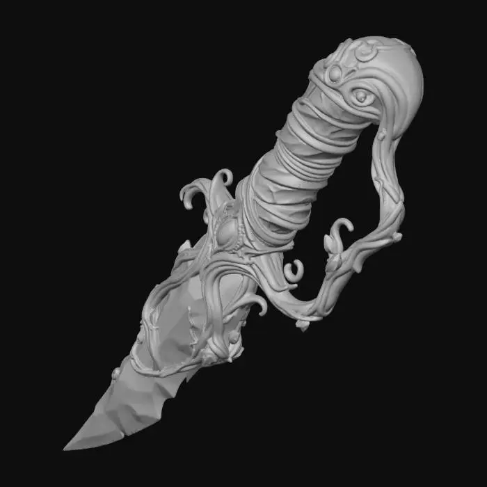 3D model for Verdant Talon Dagger