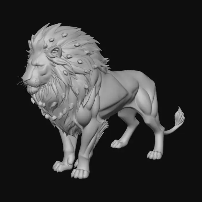 3D model for Gilded Plains Lion