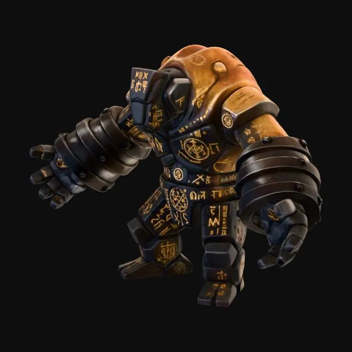 3D model for Archive Custodian Golem