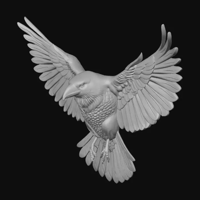3D model for Luminant Carrion Crow