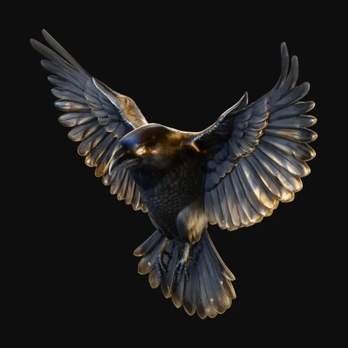 3D model for Luminant Carrion Crow