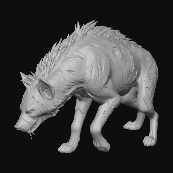 3D model for Sunlit Scavenger Hyena