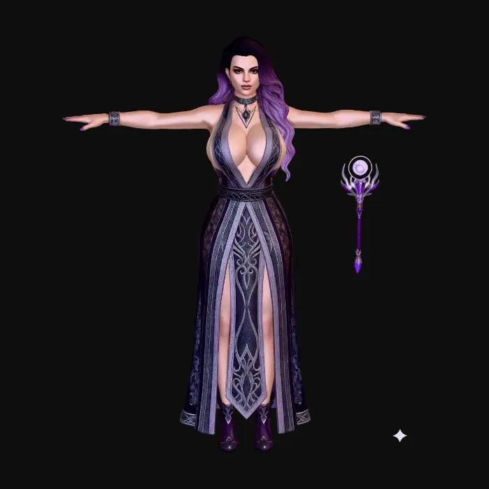 3D model for Violet Veil Enchantress