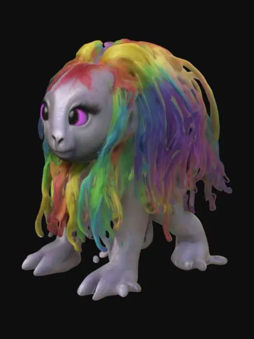 3D model for Rainbow_Mane_Creature_0302135345_texture