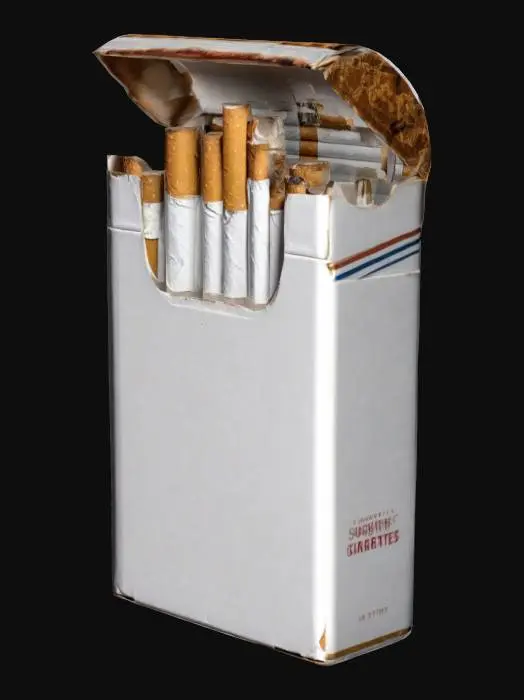 3D model for pack of cigarettes