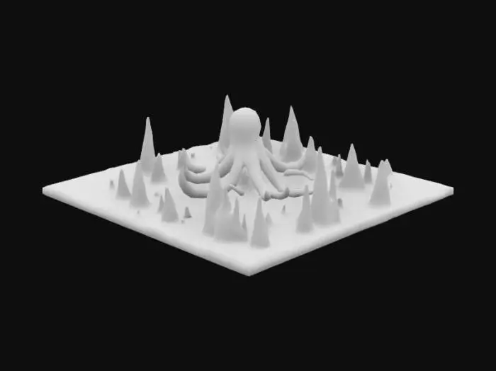 3D model for Neon Abyss