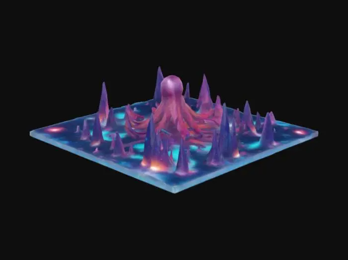 3D model for Neon Abyss