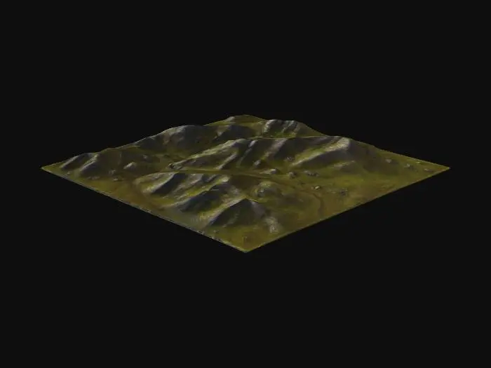 3D model for Very realistic terrain with ultra realistic textures.
